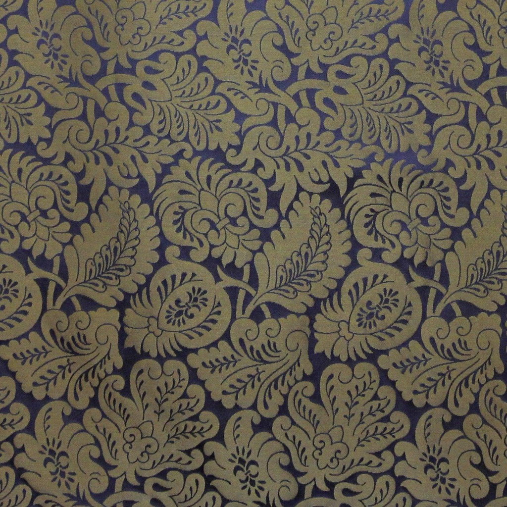 Holbein Silk Damask - Canterbury Blue & Gold - Watts & Co. (international)
