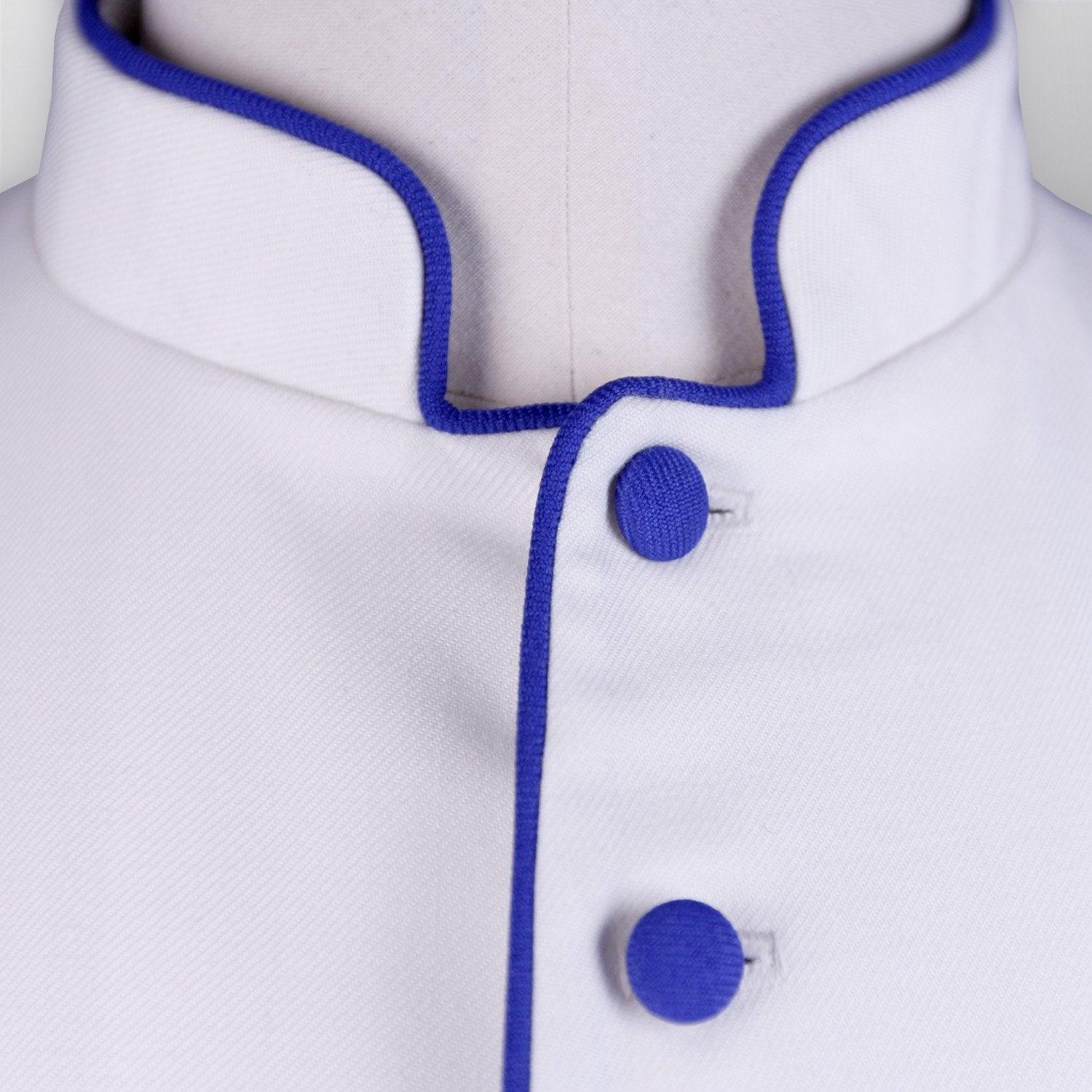 Made to Measure Cassock with Blue Insert Piping - Watts & Co. (international)