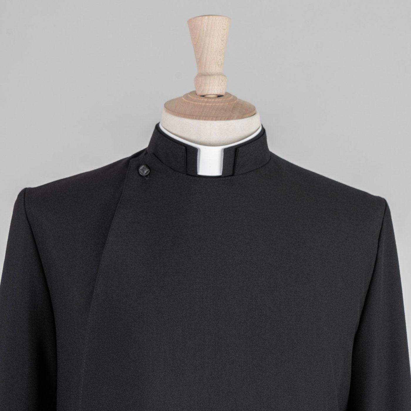 Men's Double-Breasted Cassock in Medium Weight Pure Wool - Watts & Co.