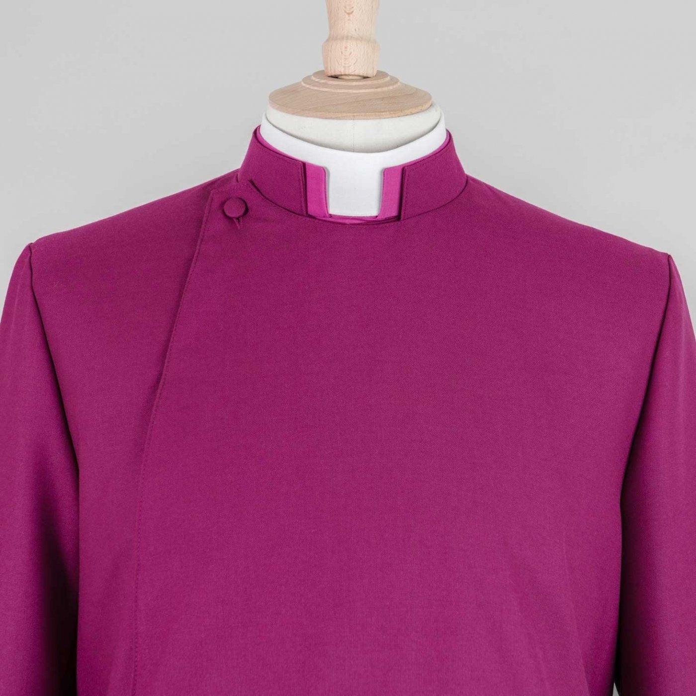 Men's Semi-Bespoke Roman Purple Double Breasted Cassock - Watts & Co.