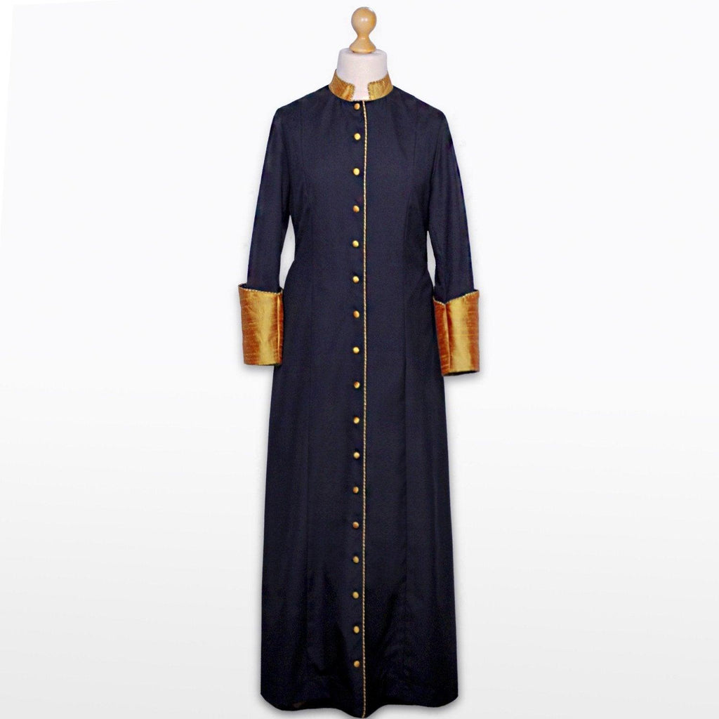 Pastor's Cassock with Gold Cuffs and Trim - Watts & Co. (international)