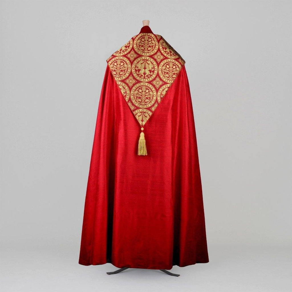 Portsmouth Cope in Tartan Red Orissa Silk - Watts & Co.