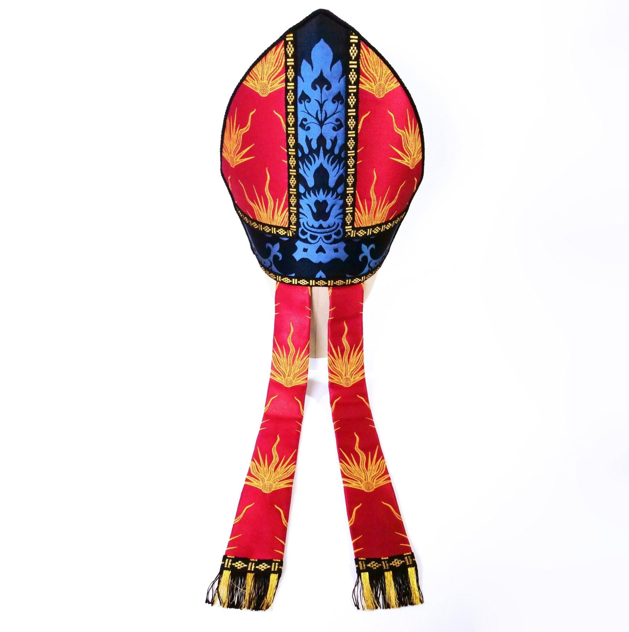 Prinknash Mitre in Watts Pentecost Brocade - Watts & Co.