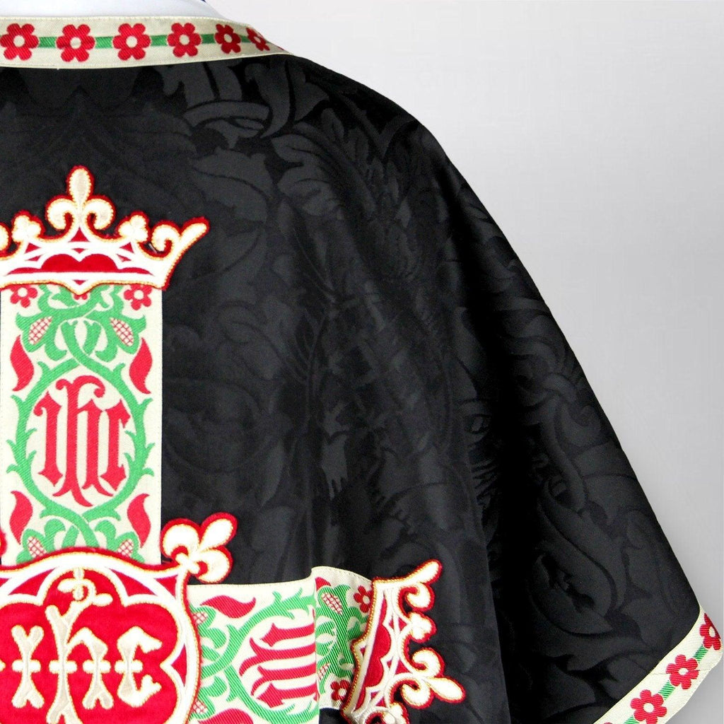 Pugin Chasuble in Black Fairford - Watts & Co. (international)
