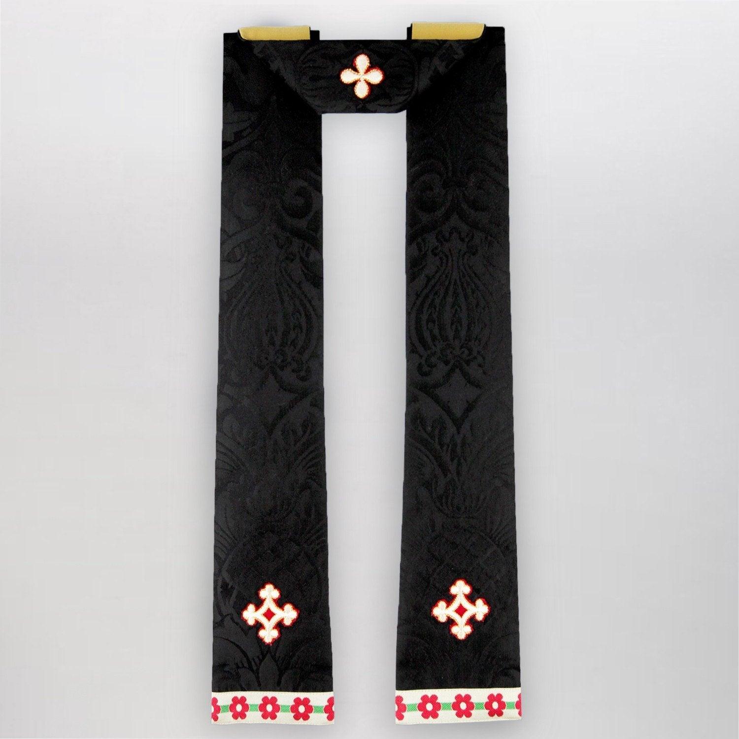 Pugin Chasuble in Black Fairford - Watts & Co. (international)