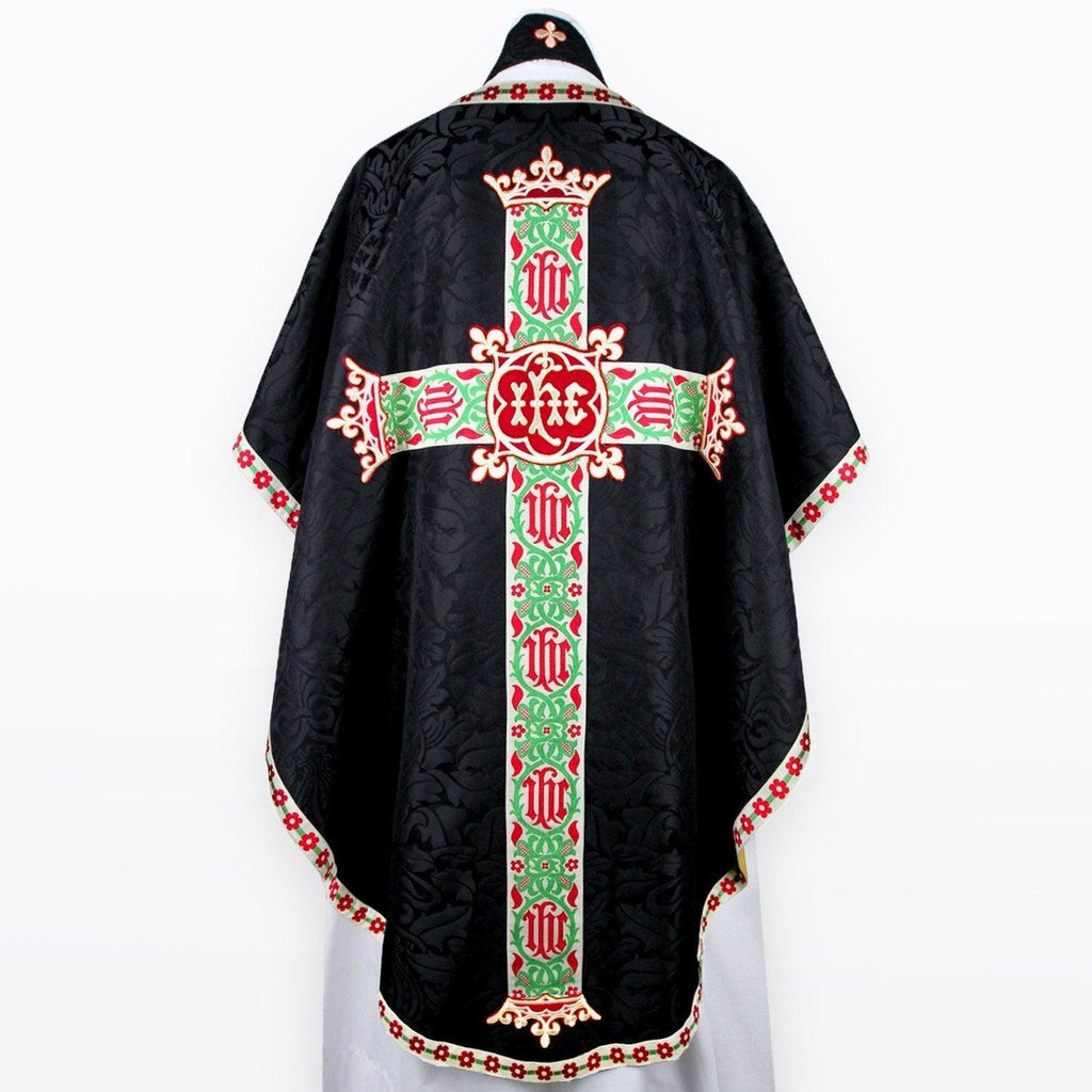 Pugin Chasuble in Black Fairford - Watts & Co. (international)