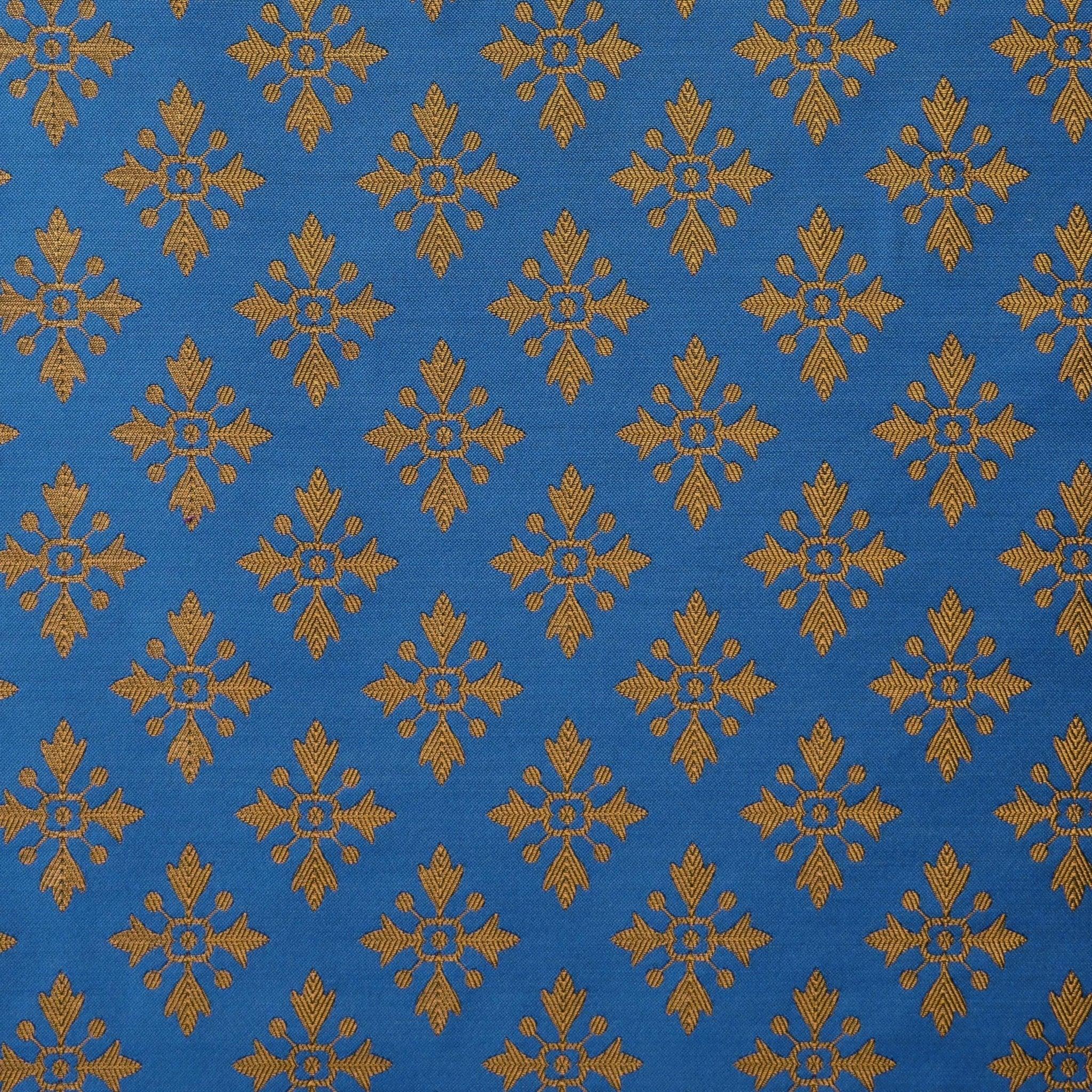 Quatrefoil - Azure & Caramel - Watts & Co.
