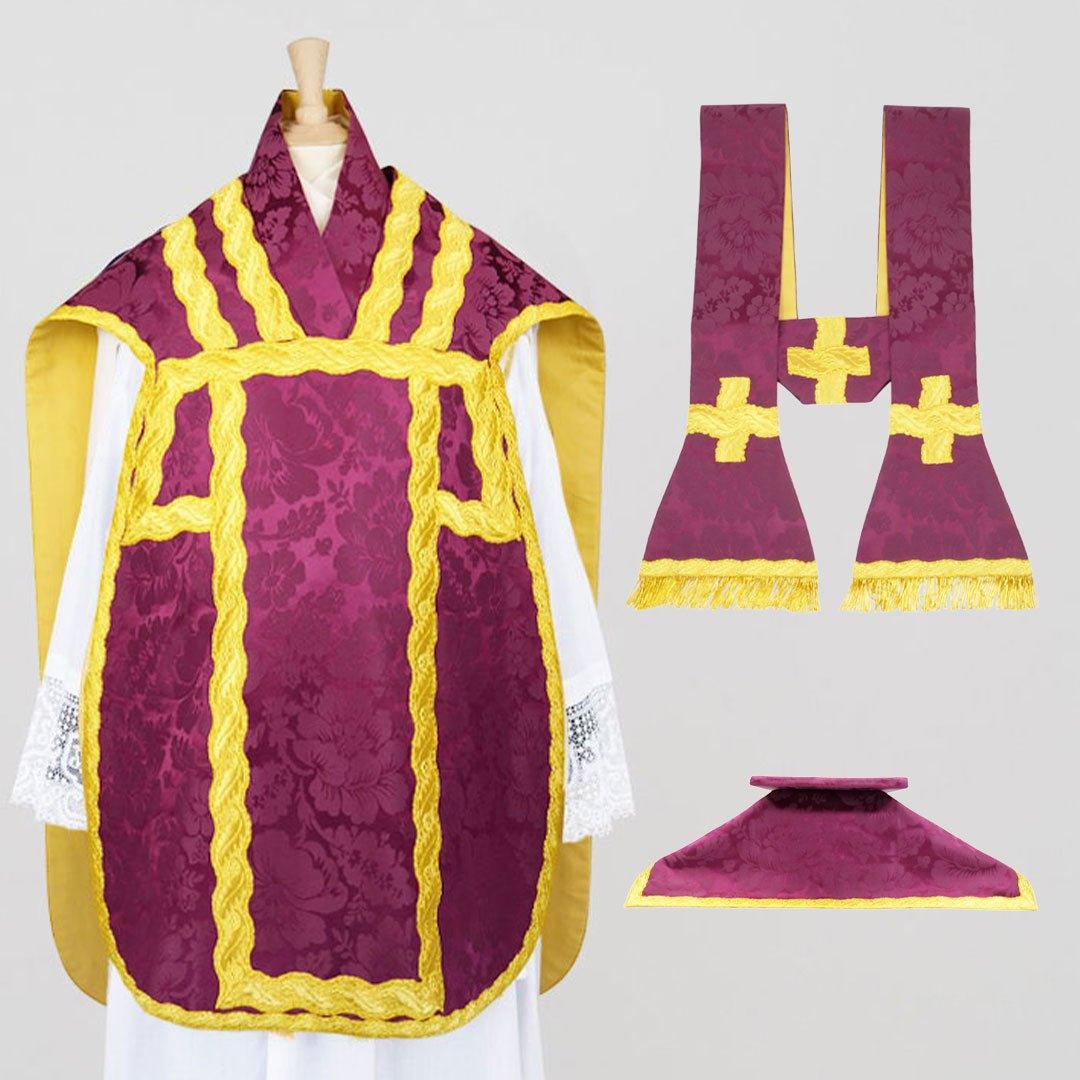 Roman Style Low Mass Set in "Genoa" Purple - Watts & Co.