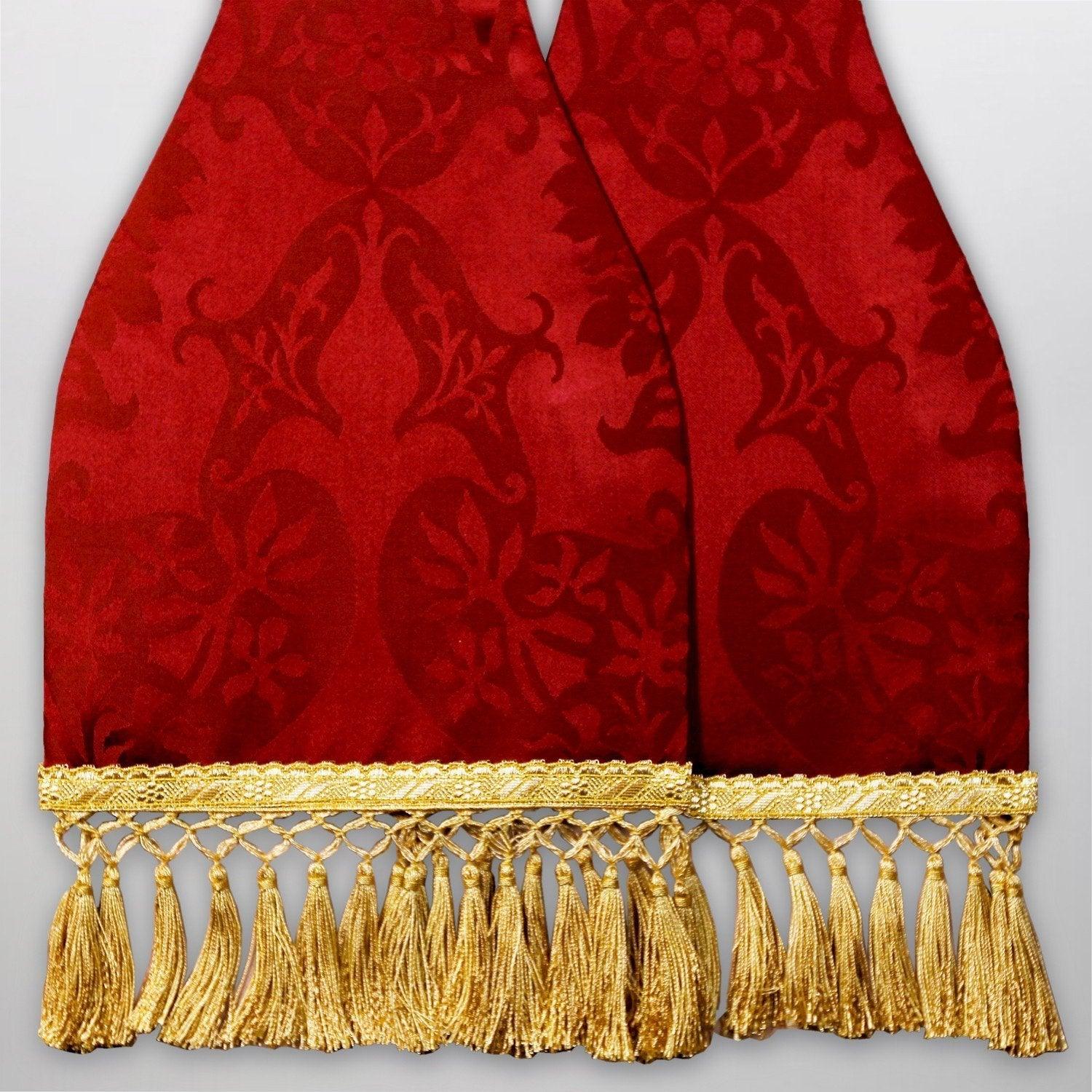 Roman style Stole in Sarum Red Gothic silk - Watts & Co. (international)