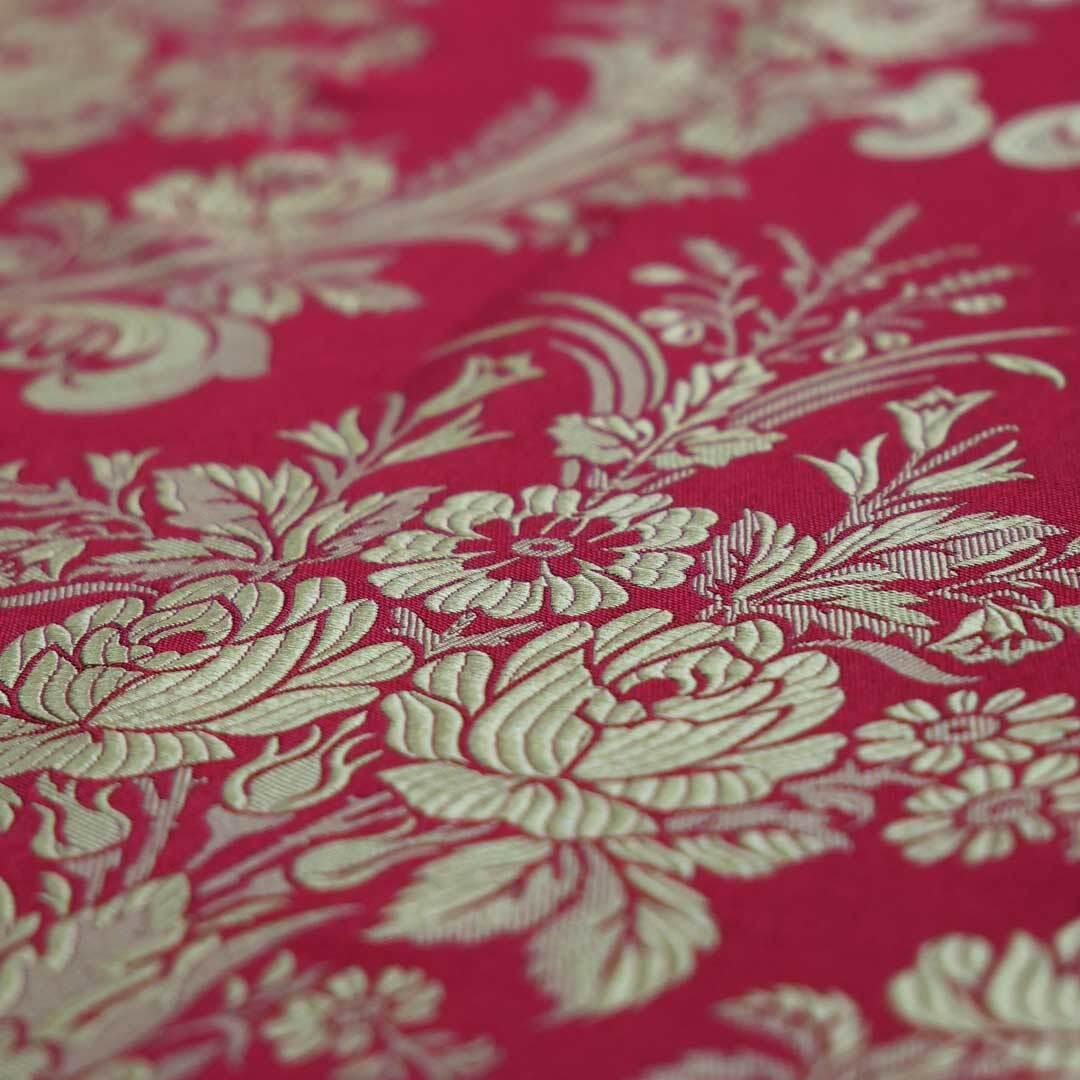 Rosa red/gold brocade - Watts & Co.