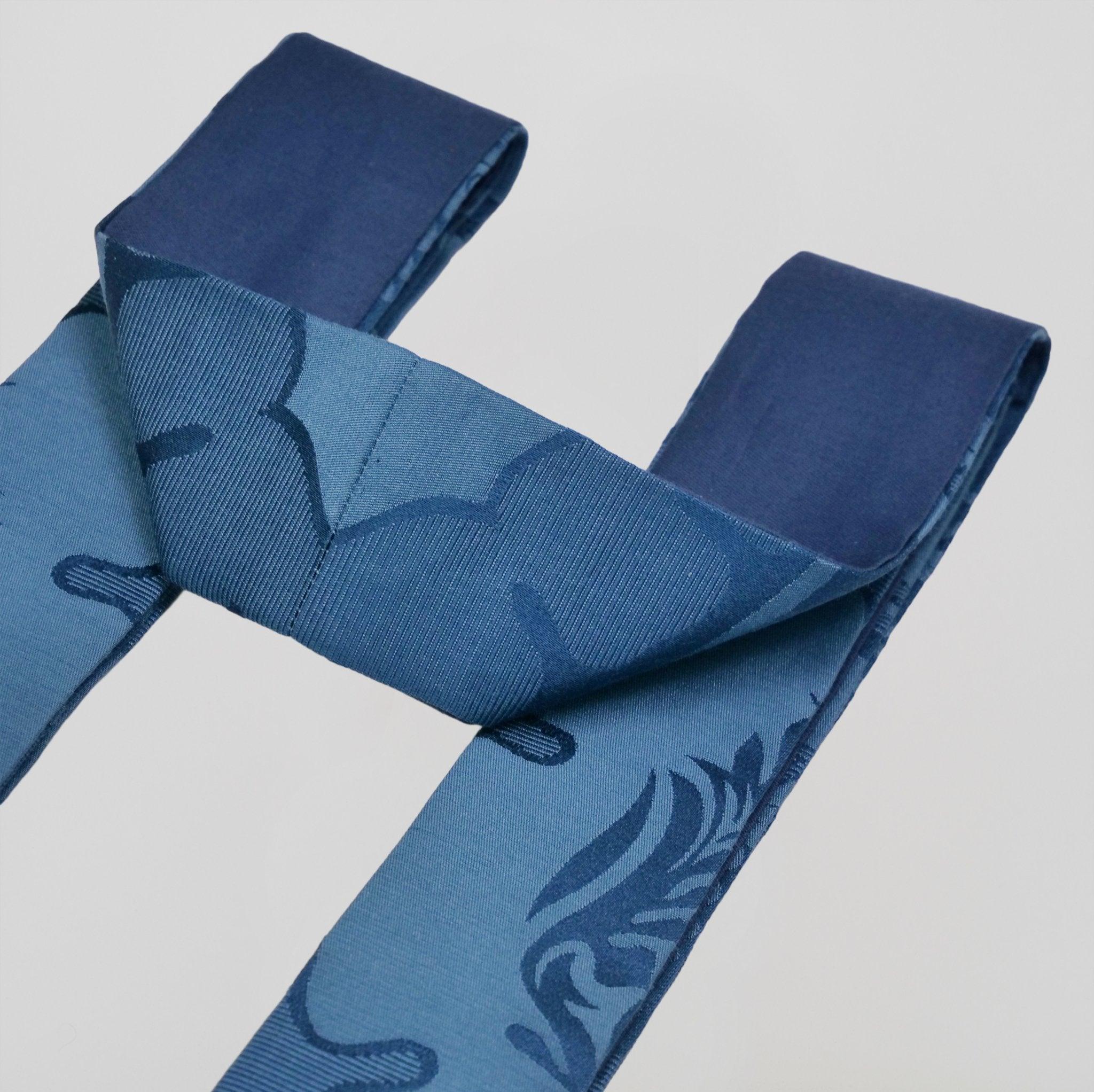 Sarum Stole in Blue 'Comper Van Der Weyden' with Royal Purple 'Gothic' Orphreys - Watts & Co.