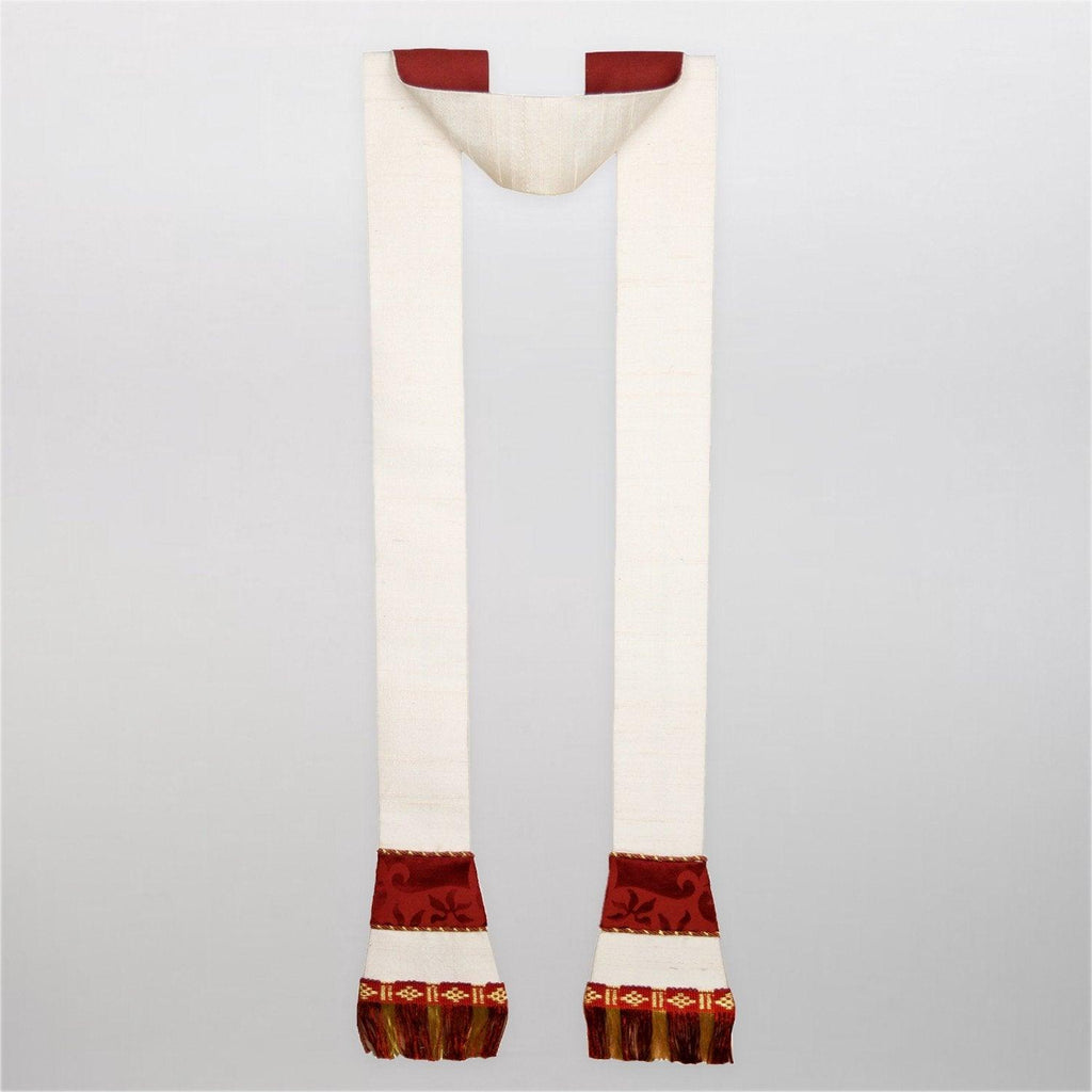 Sarum Stole in Pearl Dupion Silk - Watts & Co. (international)