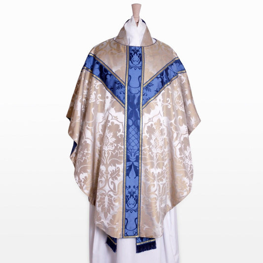 Semi-Gothic Chasuble in Oyster Bellini - Watts & Co. (international)