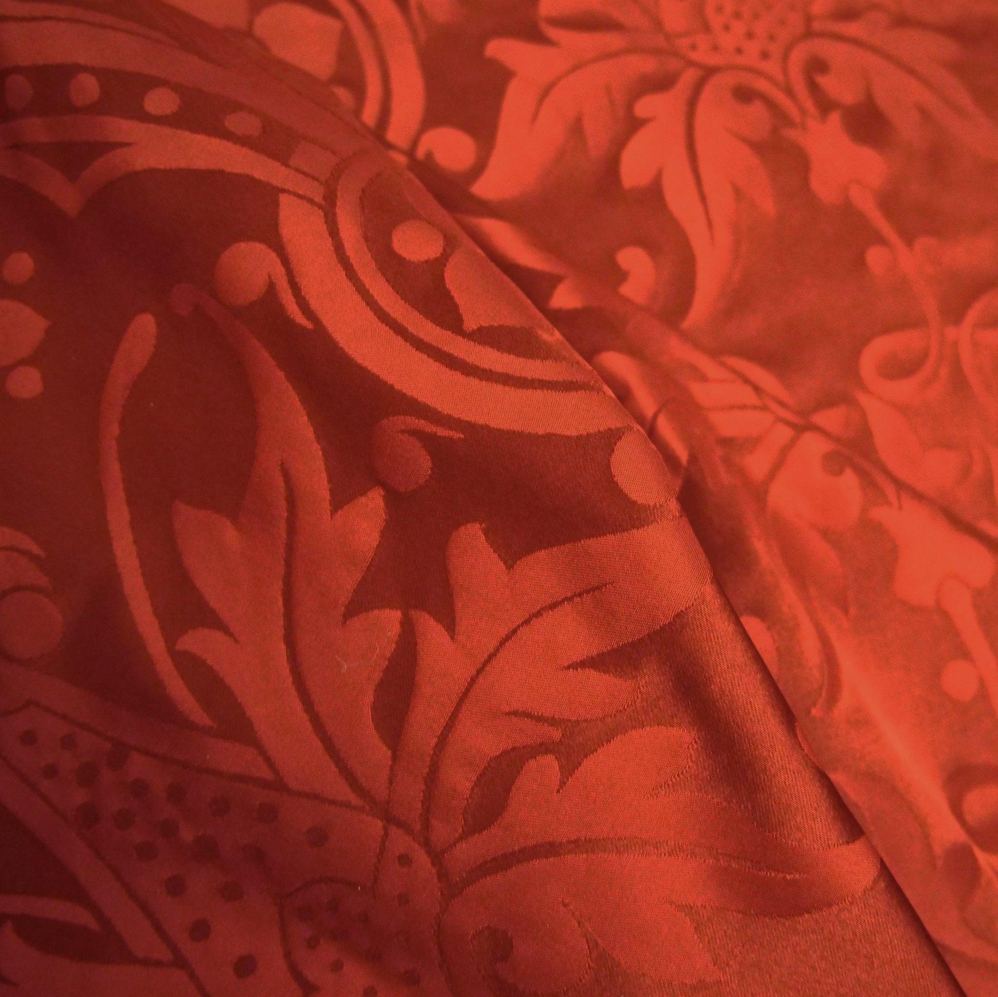 Shrewsbury Silk Damask - Sarum Red - Watts & Co.