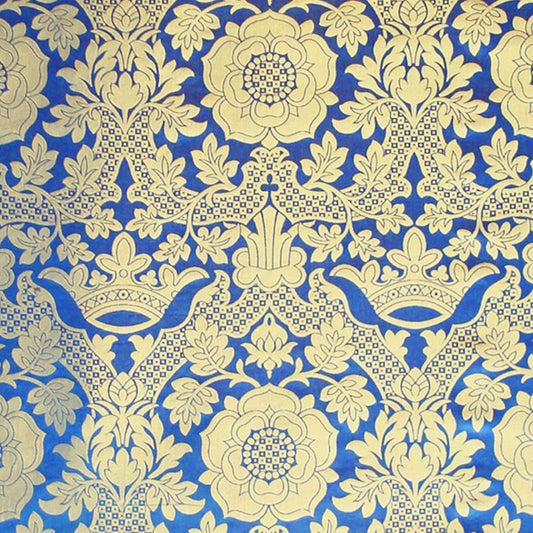St Margaret Brocade - Blue & Gold - Watts & Co. (international)