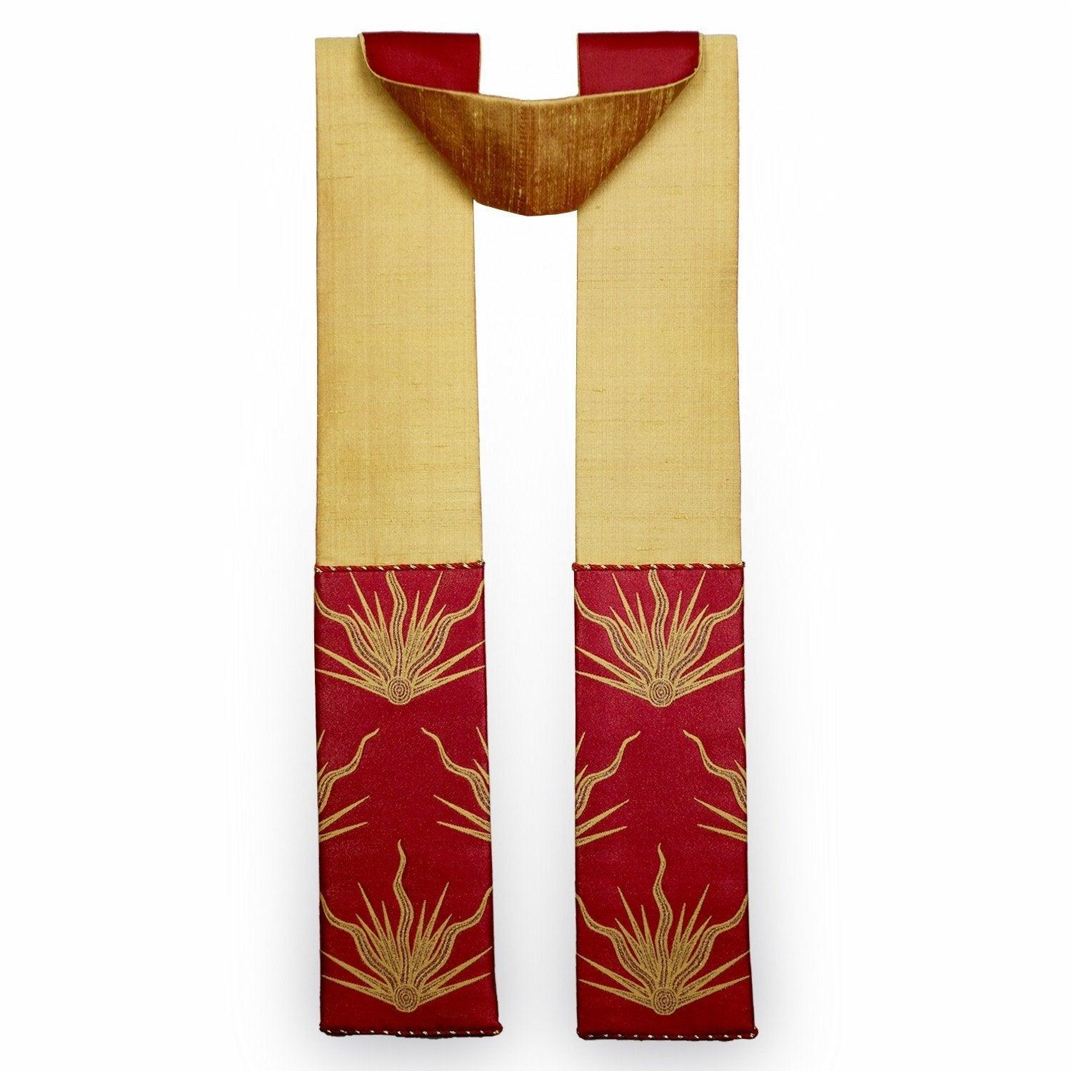 Tufton Stole in Gold Dupion Silk - Watts & Co. (international)