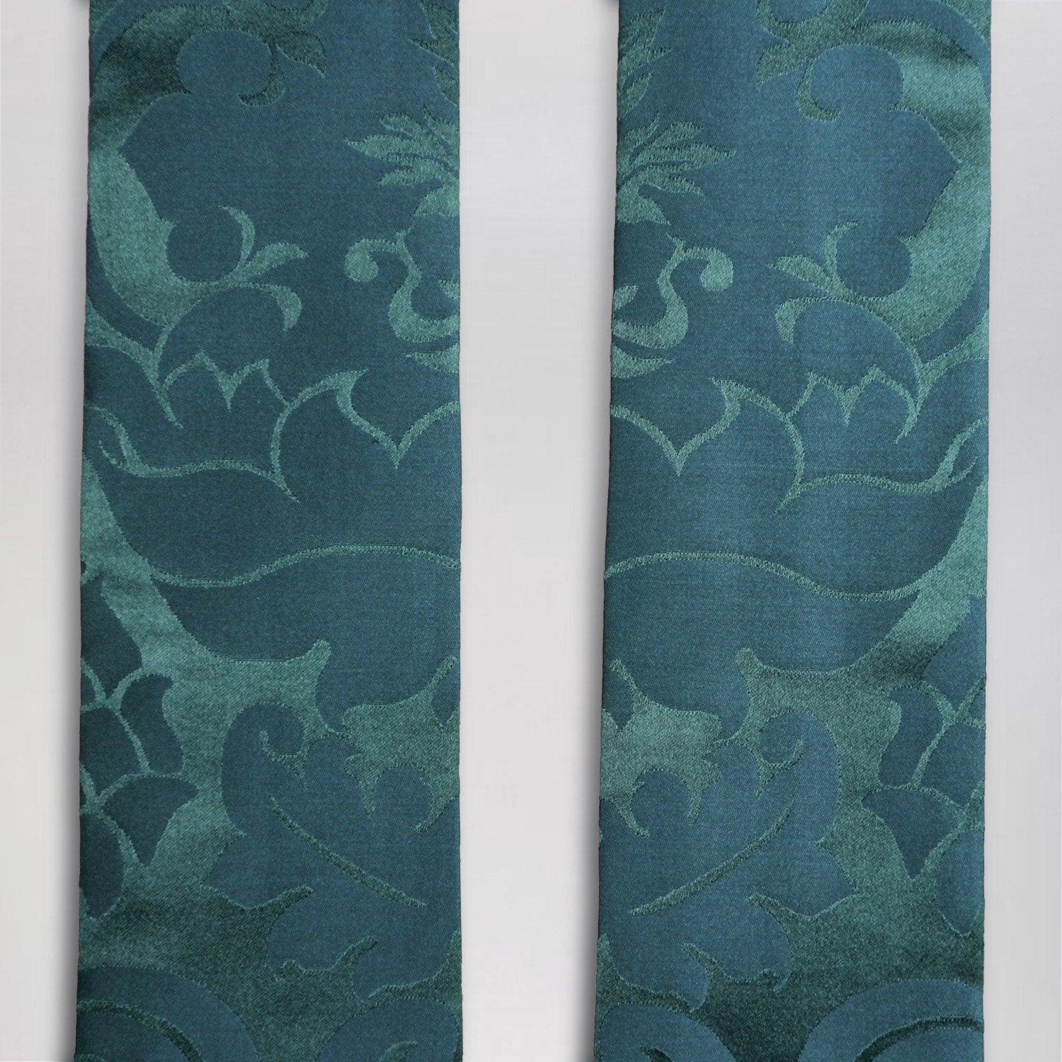 Tufton Stole in Green Bellini Silk Damask - Watts & Co. (international)