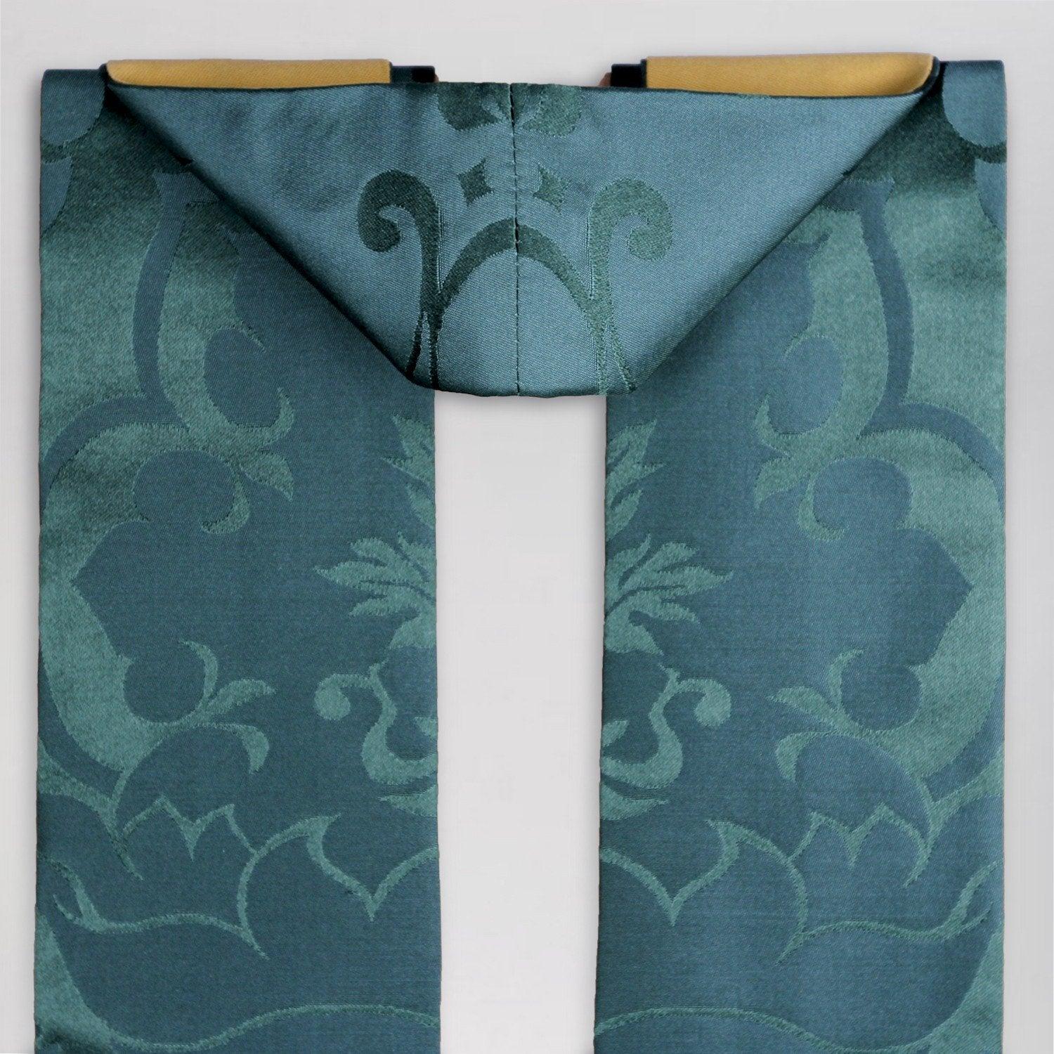 Tufton Stole in Green Bellini Silk Damask - Watts & Co. (international)