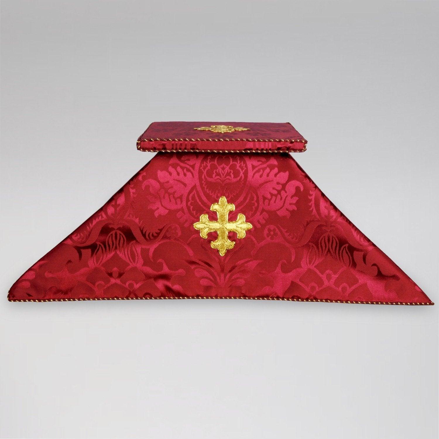 Tufton Stole Set in Rose Comper Cathedral Silk Damask - Watts & Co. (international)