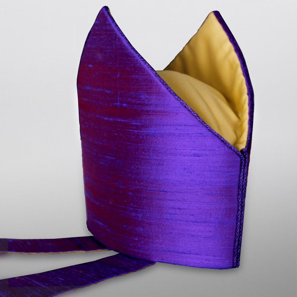 Watts Standard Mitre in Purple Dupion Silk - Watts & Co. (international)