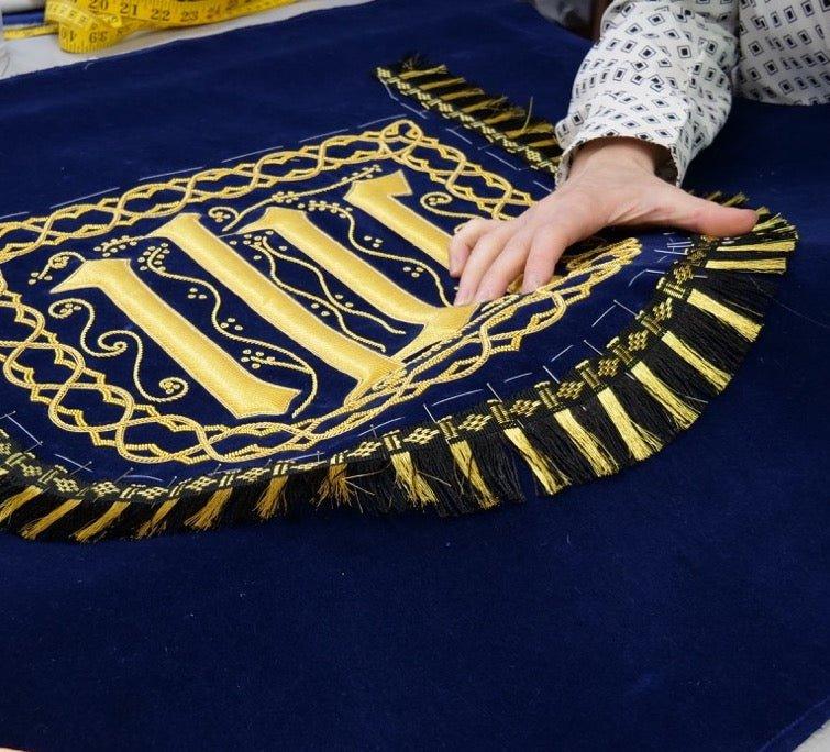 Westminster Cope in Blue 'Coronation' with Embroidered IHS Hood – Watts ...