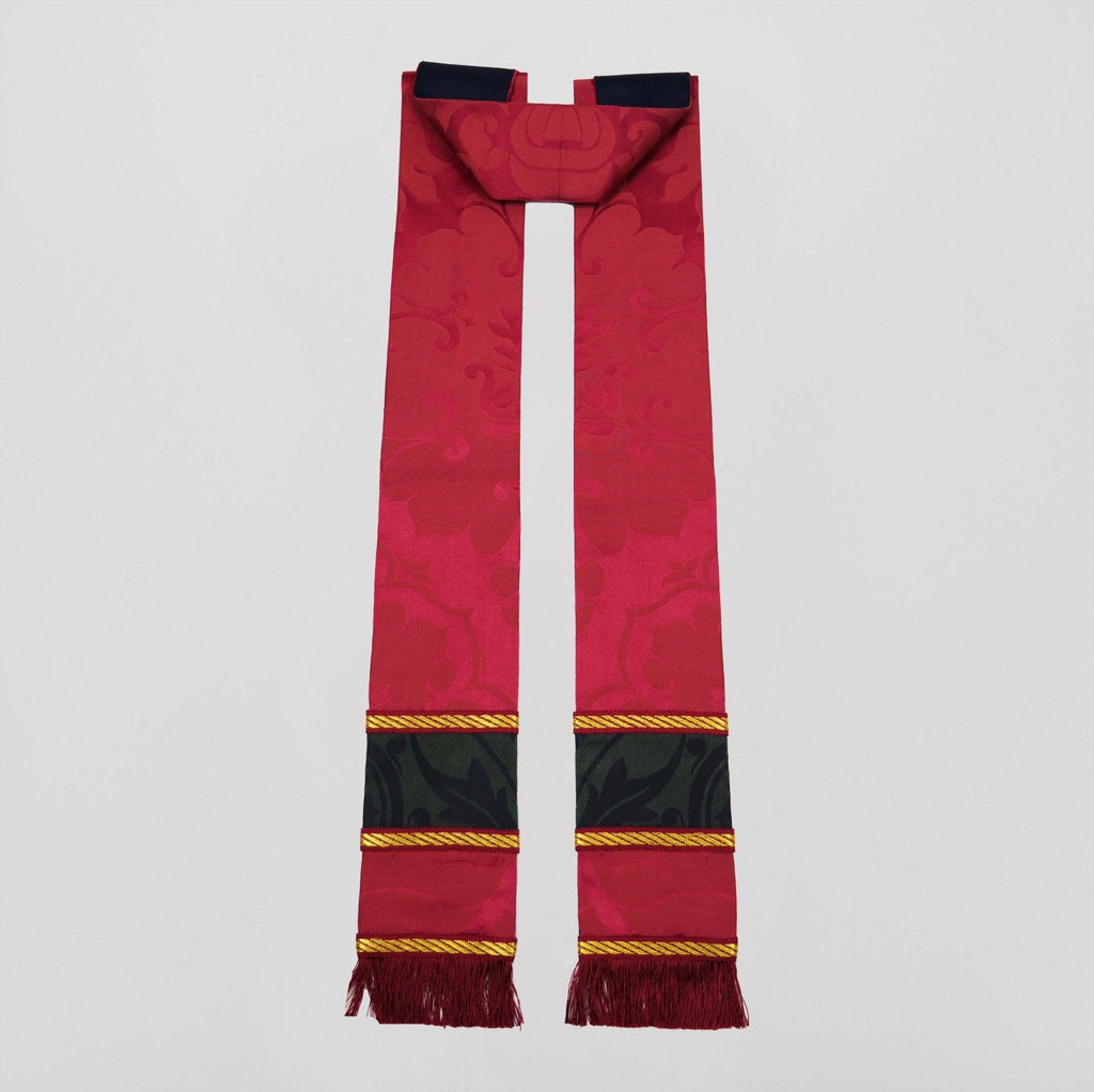 Westminster style Cope in Comper Rose 'Bellini' Silk with Sarum Indigo 'Shrewsbury' - Watts & Co.