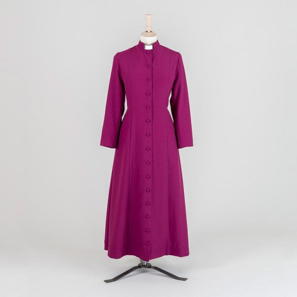 Women's Semi-Bespoke Roman Purple Single Breasted Cassock - Watts & Co.