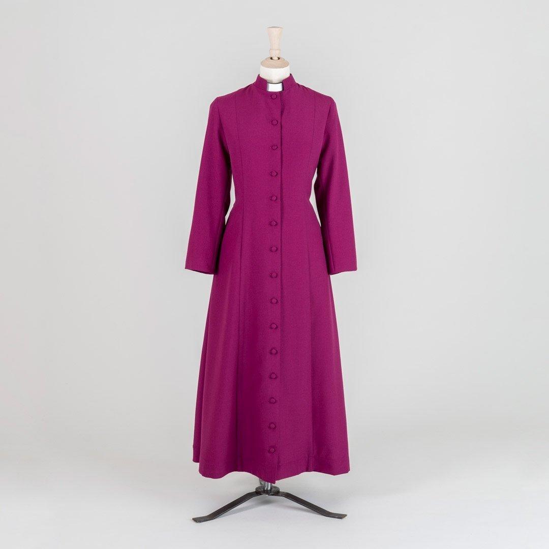 Women's Semi-Bespoke Roman Purple Single Breasted Cassock - Watts & Co.
